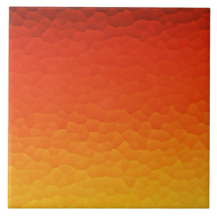 Carreau Rouge brûlé orange au motif de craquement d'Ombr