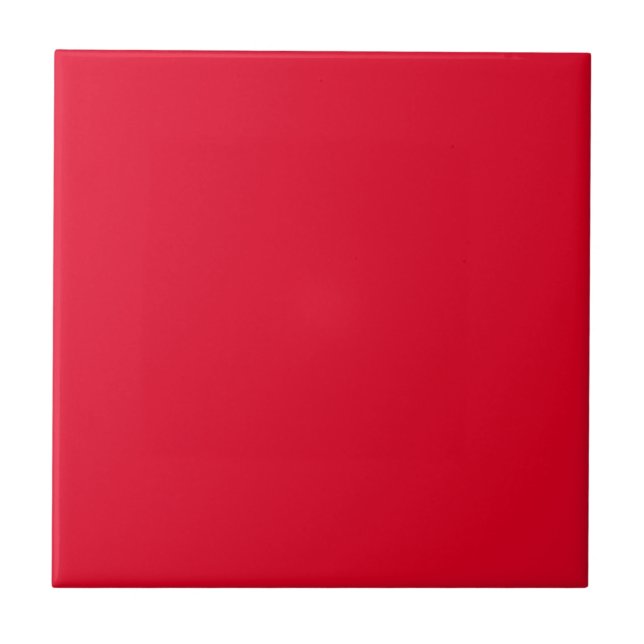 Carreau Rouge Cadmium Couleur Uni (Devant)