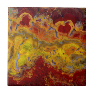 Carreau Rouge et jaune Crayloa Jasper