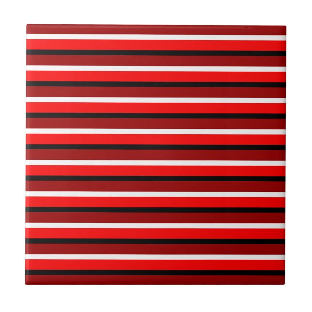 Carreau Rouge Et Maroon Rouge Stripes Motif Design (Devant)