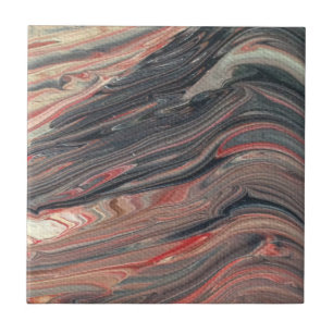 Carreau Rouge, noir, blanc