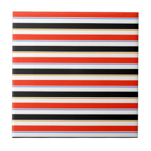 Carreau Rouge Noir Blanc Grilles Lignes Design Motif