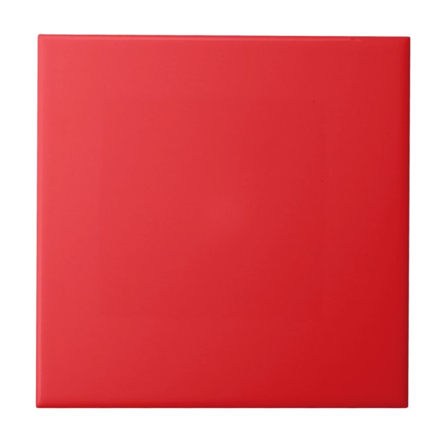 Carreau Rouge, rouge vif, couleur unie (Devant)