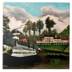 Carreau Rousseau - Le Bateau de Blanchisserie, peinture po