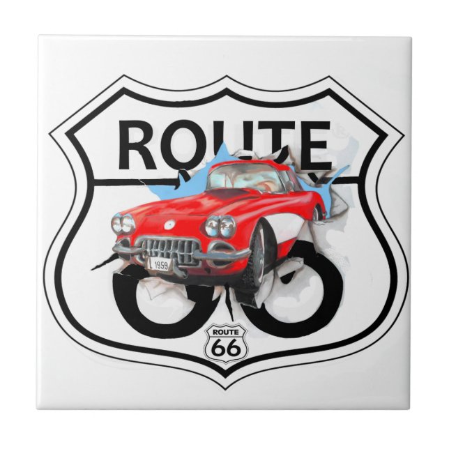 Carreau Route 66 life style love the freedom (Devant)