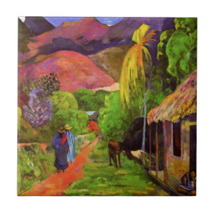 Carreau Route de Gauguin dans la tuile du Tahiti