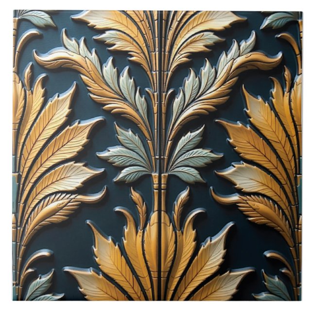 Carreau Royal Acanthus Lapis (Devant)