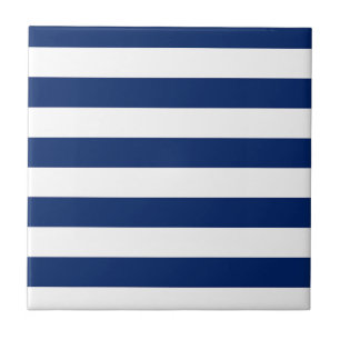 Carreau Royal Blue and White Stripes