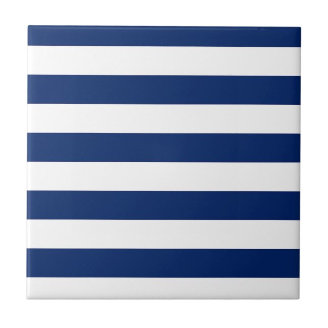 Carreau Royal Blue and White Stripes (Devant)