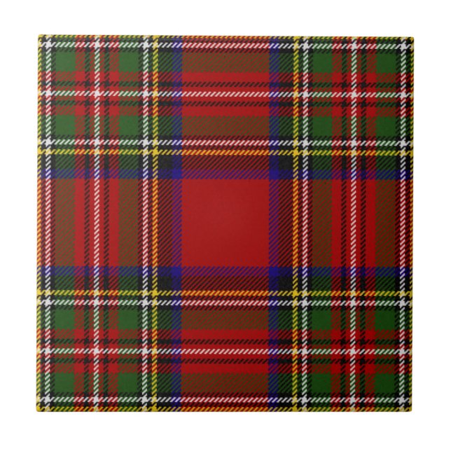 Carreau Royal Stewart Clan Tartan Plaid Motif (Devant)