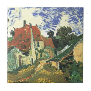 Carreau Rue du village à Auvers par Vincent van Gogh