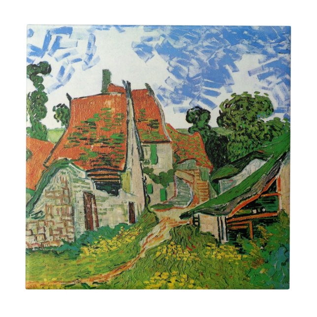 Carreau Rue du village par Vincent van Gogh (Devant)