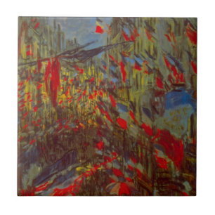 Carreau Rue Montorgueil aux drapeaux de Claude Monet