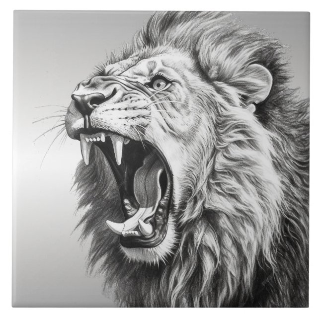 Carreau Rugissement du Lion  (Devant)