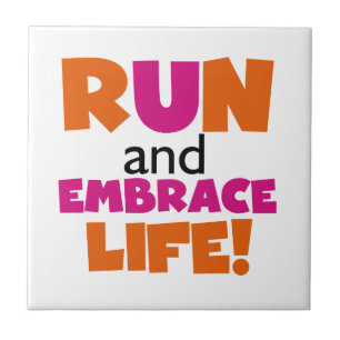 Carreau Run and Embrassez Life Orange Pink