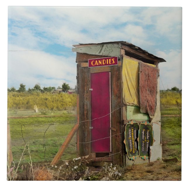 Carreau Rural - Latrine extérieure - Bonbons gratuits 1939 (Devant)