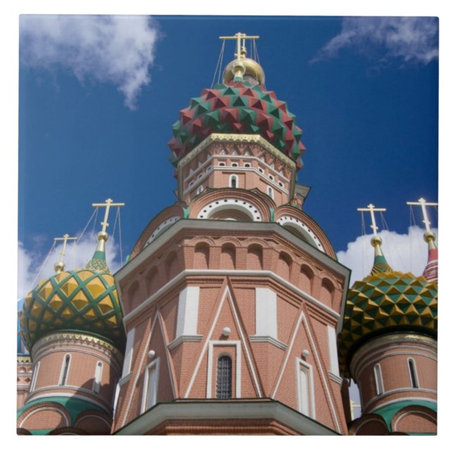 Carreau Russie, Moscou, place Rouge. St. Basil's 2 (Devant)