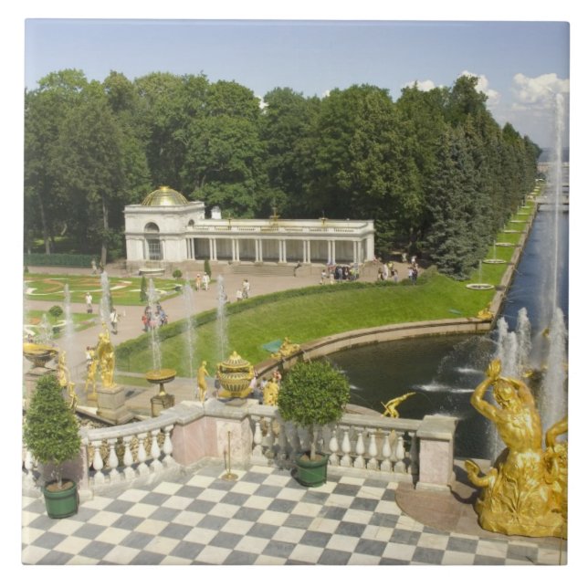 Carreau Russie. Petrodvorets. Palais de Peterhof. Pierre l (Devant)