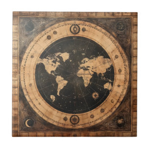 Carreau Rustic Vintage World Map Globe (4)
