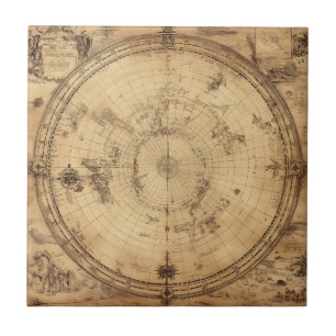 Carreau Rustic Vintage World Map Globe (4)