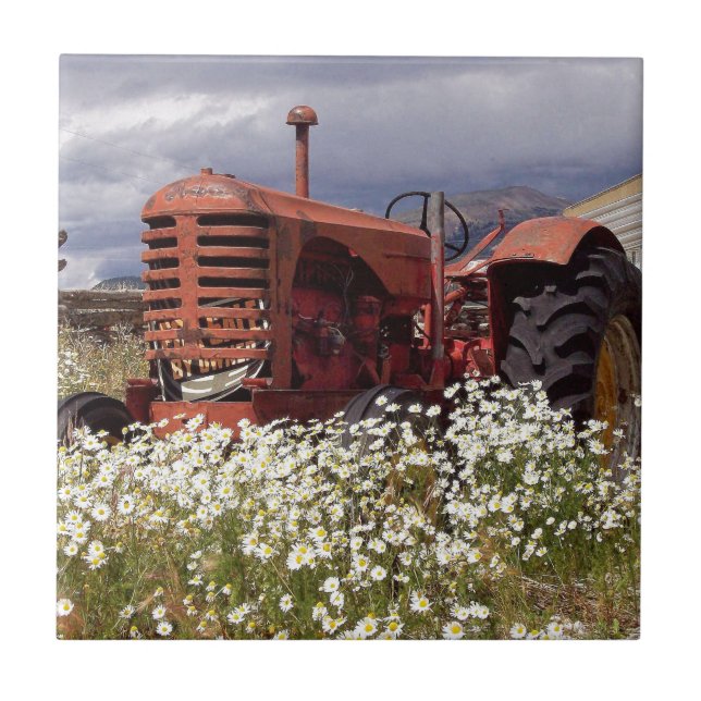 Carreau RuSTY VIEILLE Vintage TRaCTOR (Devant)