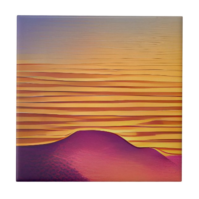 Carreau Sables d'or, sable de couleur rose Art abstrait (Devant)