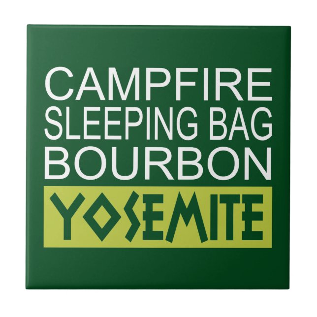 Carreau Sac couché de feu Bourbon Yosemite (Devant)