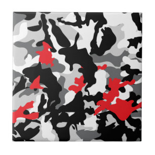 Carreau Safari chaud noir et blanc