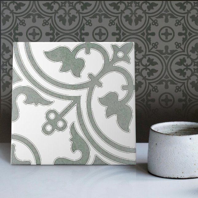 Carreau Sage Green Repro Backsplash Cuisine Portugaise (Créateur téléchargé)