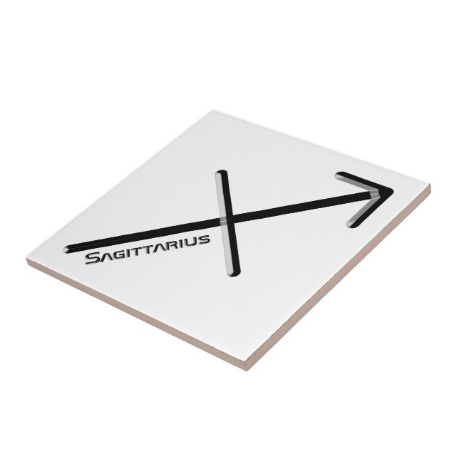 Carreau SAGITTARIUS, Conception abstraite du signe zodiaqu (Côté)