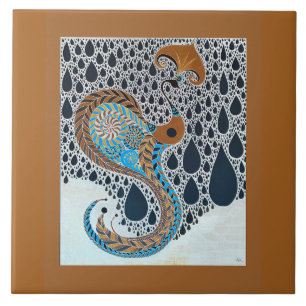 Carreau Sahara Pearls Tribal Exotic Peacock