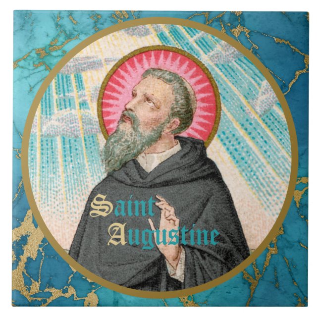 Carreau Saint Augustin d'Hippo (SAU 047 ; détail) (Devant)