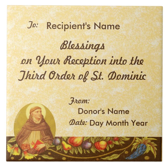 Carreau Saint Dominique de Guzman (PM 02) (Devant)