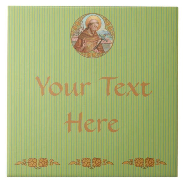 Carreau Saint François d'Assise (BK 002) (Devant)