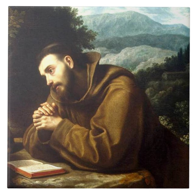 Carreau Saint François d'Assise Héraut de la Paix (Devant)