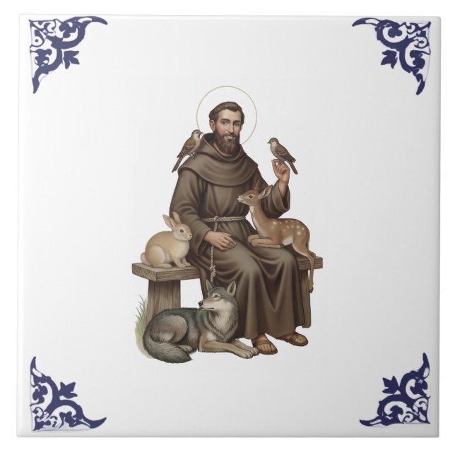 Carreau Saint François d'Assise Religieux (Devant)