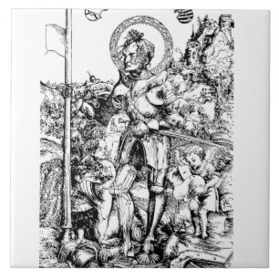 Carreau Saint Georges et le Dragon Grand Martyr
