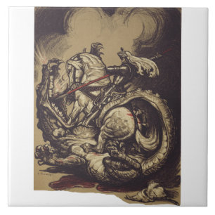 Carreau Saint Georges et le Dragon Grand Martyr