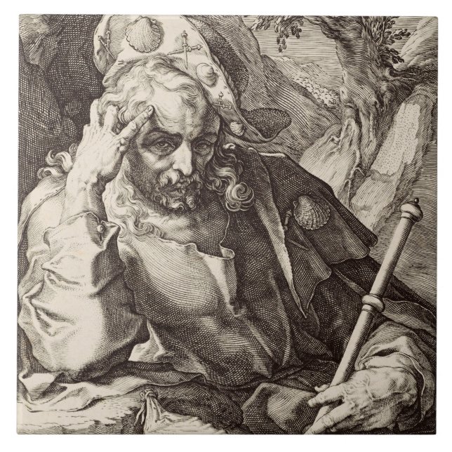 Carreau Saint Jacques le Grand l'Apôtre (Devant)