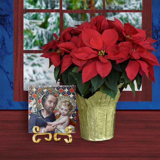 Carreau Saint Joseph et l'enfant du Christ (DPT 002) (Créateur téléchargé)