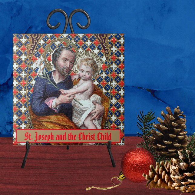 Carreau Saint Joseph et l'enfant du Christ (DPT 002) (Créateur téléchargé)