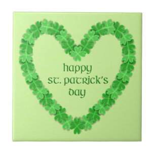 Carreau Saint Patrick's Day Heart