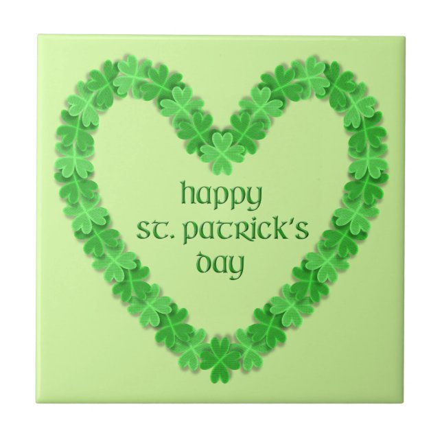 Carreau Saint Patrick's Day Heart (Devant)