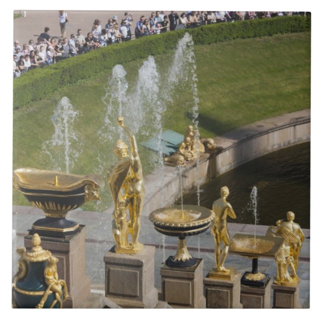 Carreau Saint-Pétersbourg, fontaines de Grand Cascade (Devant)
