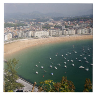 Carreau Saint-Sébastien, Espagne. La ville basque de San