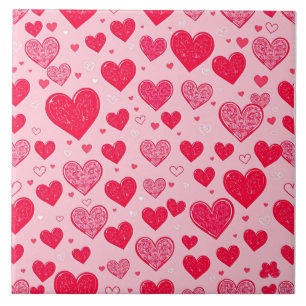 Carreau Saint-Valentin Cœurs d'amour