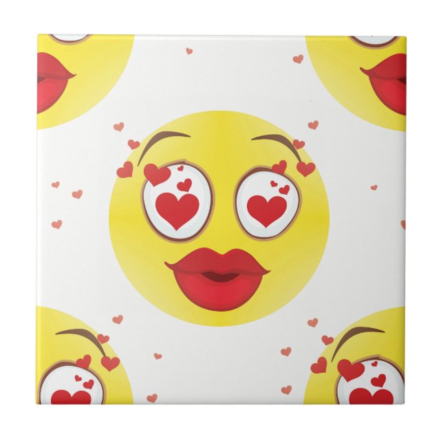 Carreau Saint Valentin Emoji (Devant)