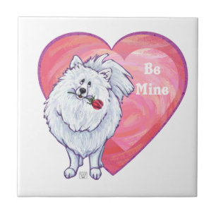 Carreau Saint Valentin Poméranie Blanche