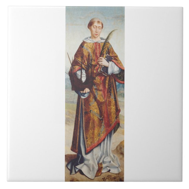 Carreau Saint Vincent de Saragosse Martyr Beaux-Arts (Devant)