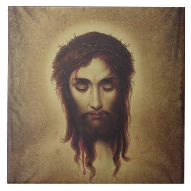 Carreau Saint visage de Jésus-Christ (Devant)